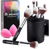 BEAKEY Set de Brochas de Maquillaje, Synthetic Kabuki para Base