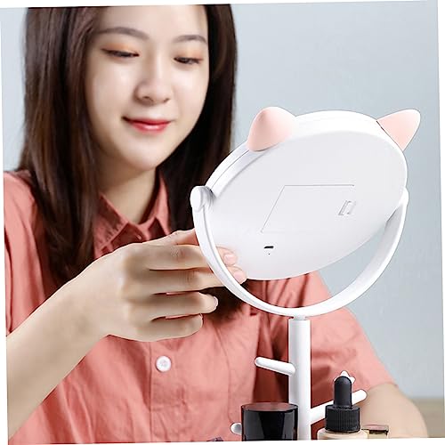 Espejo de maquillaje de mesa LIFKOME con dimmer LED y giro 360° miniatura 3