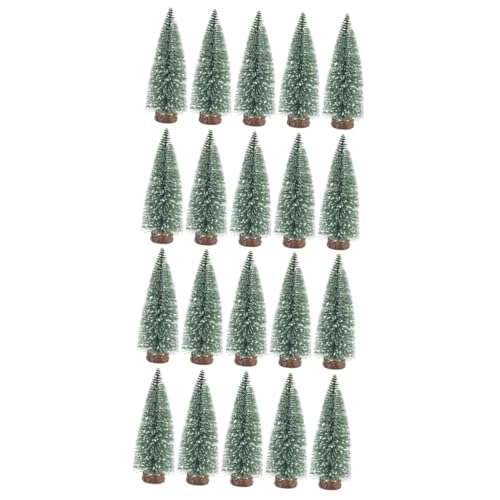 Faux petit ornement de fête de noël miniature pour sapin et table - Lot de 20 pièces