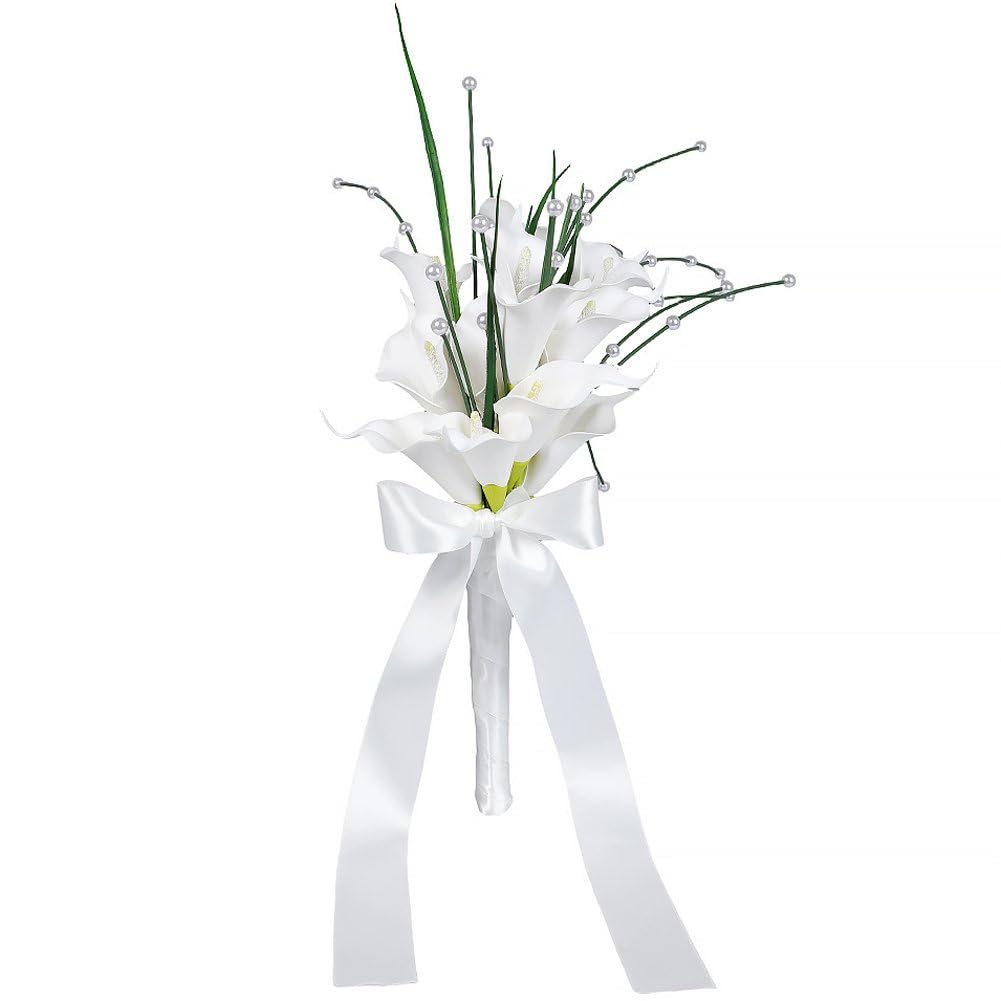 Bouquets de mariée demoiselles d'honneur callas artificiels fêtes