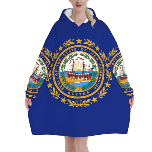 Couverture à capuche New Hampshire anti-froid pour adultes frileux
