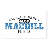 CafePress MacDill Air Force Base Rectangle Sticker Rectangle Bumper Sticker Car Decal