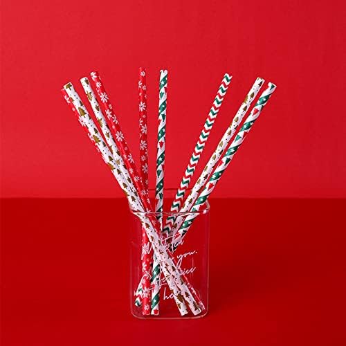 Pitillos de papel navideños biodegradables paquete 200 unidades miniatura 7