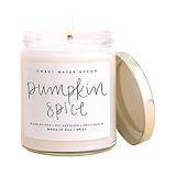 Sweet Water Decor Pumpkin Spice Candle | Autumn, Vanilla, and Buttercream, Fall Scented Soy Candles...