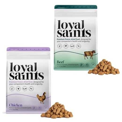Loyal Saints Freeze Dried Raw Dog Food - Beef & Chicken Flavors, 5 oz. | High Protein and Grain Free Dog Food for Small or Large Breeds and Picky Eaters - Versatile as Meal Topper, Snack, and Treats