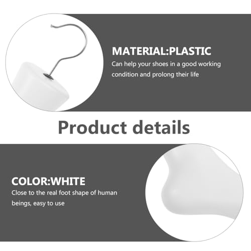 SOESFOUFU 2 Stück Damen Fußmodell 14.57X8.66X3.35 Zoll Kunststoff Schuhständer Für Damenschuhe Socken Stiefeletten Präsentation Und Aufbewahrung