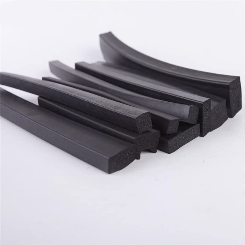Silicone Foam Seal Strip, Tira De Sellado Rectangular Espuma Silicona Negra, 5m, for Mejoras En El Hogar, Varios Tamaños(15x15mm)
