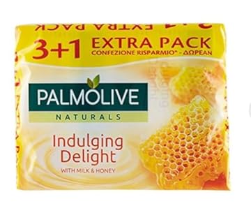 PALMOLIVE Saponetta Indulging Delight Latte&Miele 4 Pezzi 360 GR