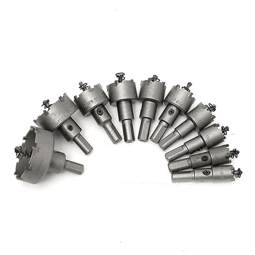 Set de 10 brocas con punta de carburo 16-50 mm para metal miniatura 1