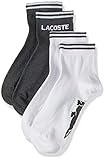 Lacoste Sport Herren RA2104 Socks, Bitume Chine/Blanc, 41-46