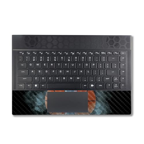 Image of MightySkins Carbon Fiber Skin Compatible With Alienware X14 R2 (2023) Full Wrap Kit - Basketball Orb | Protective Durable Textured Carbon Fiber Finish | Easy To Apply & Change Styles | Made in the USA