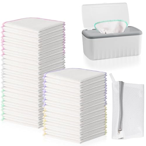 Lingettes en flanelle bébé arrêter irritations boite distributeur tissu lavable