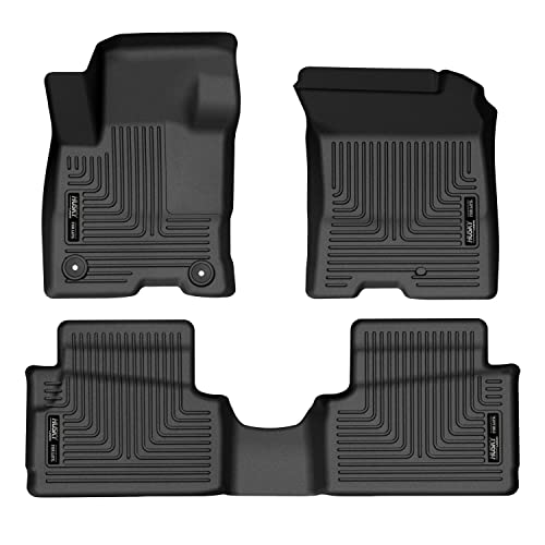 Husky Liners | Weatherbeater Series | Front & 2nd Seat Floor Liners - Black, 3 pc. | 95401 | Fits 2022-2023 Ford Maverick (Full Hybrid EV-Gas)