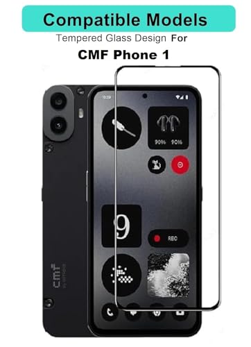 Image of HD Tempered Glass Screen Protector Compatible for CMF Phone 1 5G with Edge to Edge coverage and Easy Installation kit