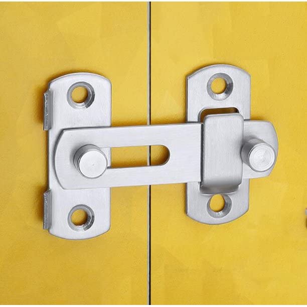 Truenix Stainless Steel Flip Latch Gate Latches Bar Latch Safety Door Lock, Brushed Finish, Door