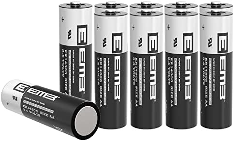 EEMB ER14505 AA 3.6V Lithium Battery Li-SOCL Non-Rechargeable Battery SB-AA11 LS14500 TL-5903 SL-360 S7-400 ER14500 for Water Electricity Meter Gas PLC Facility Equipment Spare Generic Battery (10)