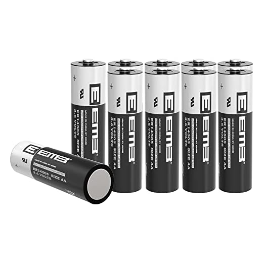 EEMB 10 Stück ER14505 Batterien AA 3.6V LS14500 Lithium Batterie Akku LS14500 ER14500 SB-AA11 TL-5903 SL-360 S7-400 Nicht Wiederaufladbar für Wasserzähler Gas SPS Anlagenausstattung Generische
