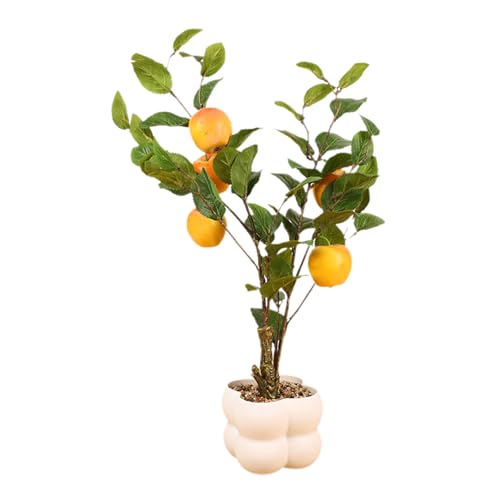 Zxfdsfdbnm Bonsáis Decorativos Simulados Realistas Artificiales Adornos de Árbol de Frutas para Salón o Restaurante Accesorios de Decoración del Hogar