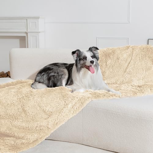 gogobunny-Waterproof-Plush-Long-Faux-Fur-Pet-Throw-Blanket-Ultra-Soft-Fluffy-Bed-Couch-Cover-Washable-Premium-Flannel-Calming-Blankets-for-Dog-Puppy-Cat-25x35-Inch-Pack-of-1-Beige - Cucciolini Doodles   gogobunny-Waterproof-Plush-Long-Faux-Fur-Pet-Throw-Blanket-Ultra-Soft-Fluffy-Bed-Couch-Cover-Washable-Premium-Flannel-Calming-Blankets-for-Dog-Puppy-Cat-25x35-Inch-Pack-of-1-Beige