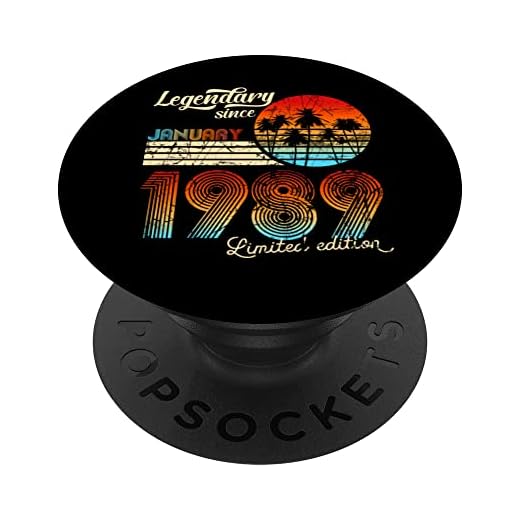 Cumpleaños Legendario Desde Enero De 1989 Regalo. PopSockets PopGrip Intercambiable