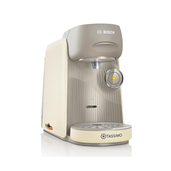 Bosch Tassimo finesse friendly Kapselmaschine TAS162E, 70 Getränke, intensiverer Kaffee auf Kopfdruck, Abschaltautomatik, nachhaltig, perfekt dosiert, 1400 W, schwarz/schwarz