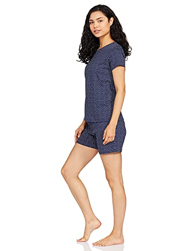 Image of Amazon Brand - Symbol Women's Cotton Regular Fit T-Shirt and Shorts Night Suit (Night Wear | Co-ord Set | Lounge Wear Set) (Available in Plus Sizes)