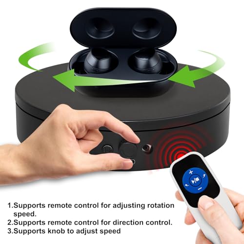 ComXim Electric Motorized Turntable with Remote, 7.87in