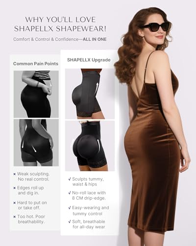 SHAPELLX Shapewear for Women Tummy Control Faja Body Shaper Butt Lifting Plus Size Shapewear Colombianas Moldeadoras3