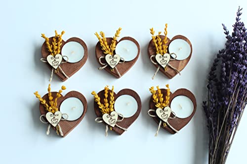 6 Pcs Heart Shaped Candle Holders, Wedding Centerpieces, Birthday Gifts, Personalized Candleholders And Tealights, Sympathy Gifts, 6 Pack Heart Candle Holders #TOP2