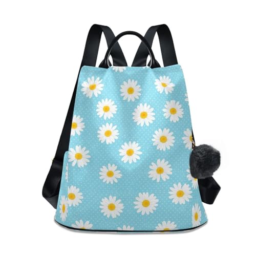 Sac à dos marguerites blanches parfait pour les sorties en ville