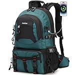 Nerlion 40L Hiking Backpack Travel Backpack for Men Women Camping Waterproof Outdoor Hiking Daypack Lightweight Backpack (Dark Green)