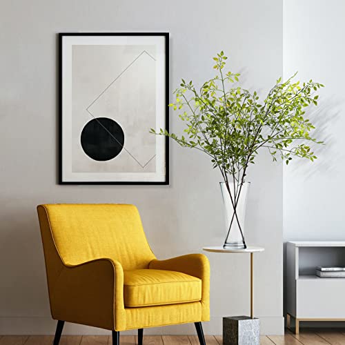 Melorca&Guilla Artificial Plants,2PCS 43.3" Green Nandina Faux Branches for Vase,Artificial Plants for Shop Garden Office Home Décor - Image 2