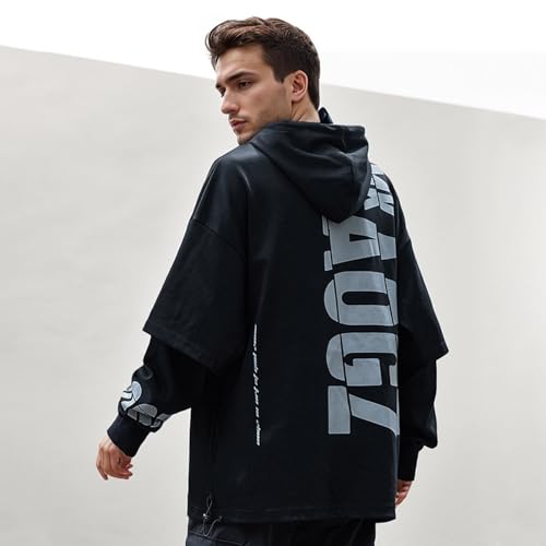 Men's Hoodie, Basic Japanese Harajuku Street Style Sweatshirt Fall and Winter2