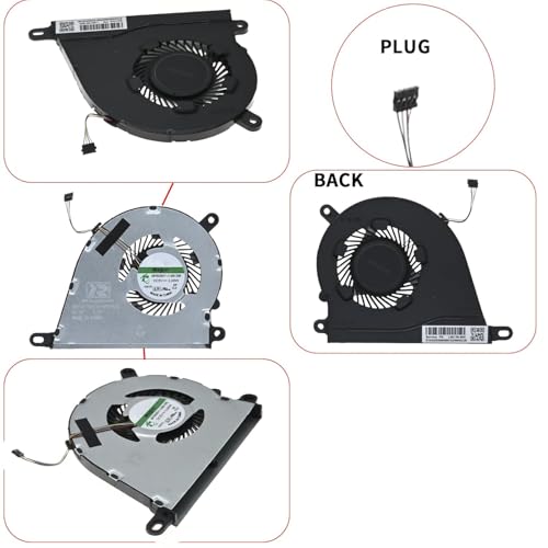 Image of High- Quality Replacement Internal CPU Cooling Fan for HP 14S-DQ 14S-FQ 14-FQ 15-DY 15S-FQ 15-EF 15S-EQ 15T-DY 240 G9 250 G9. Comes With Complimentary MH501 Thermal Greasen (Cooling paste).