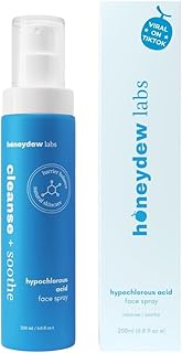 Honeydew Labs Hypochlorous Acid Spray – HOCl Face & Skin Mist for Acne, Eczema & Irritation – Multi-Purpose Skin Repair – Eyelid Cleanser, Post-Workout, Post-Procedure, Scalp & Sensitive Skin – 6.8 oz