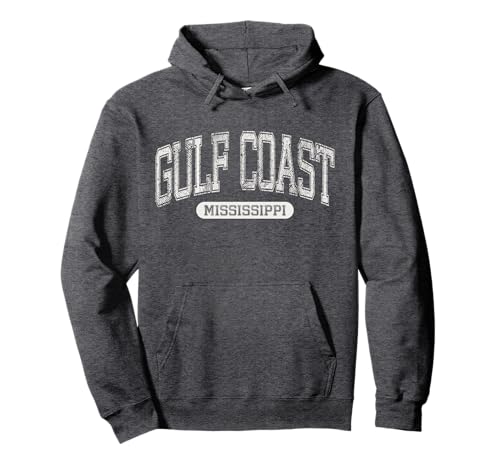 Vintage Gulf Coast Mississippi Distressed Beach Classic Pullover Hoodie