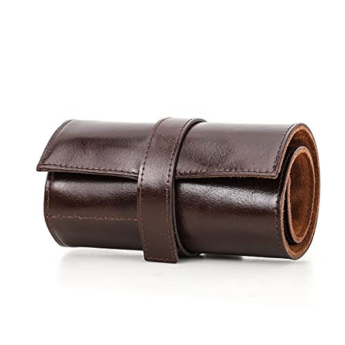 Hiram Leather Travel Watch Case for 6 Watches