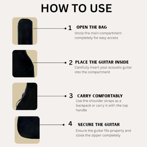Image of Premium 34-36 Inch Non-Padded Guitar Bag | Lightweight, Soft Carry Case