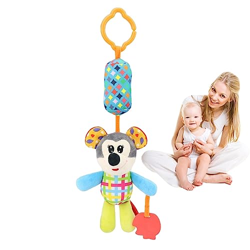 Brinquedos chocalhos pendurados para bebês - Brinquedos para carros e carrinhos de bebê com animais