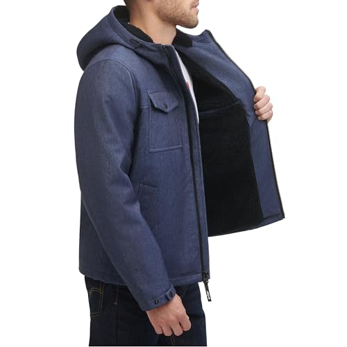 Image of Levi's Men's Soft Shell Two Pocket Hooded Trucker Jacket