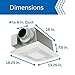 Panasonic WhisperWarm Ceiling Mount Bathroom Exhaust Fan with LED Light & Heater, 50-80-110 CFM, FV-0511VHL1