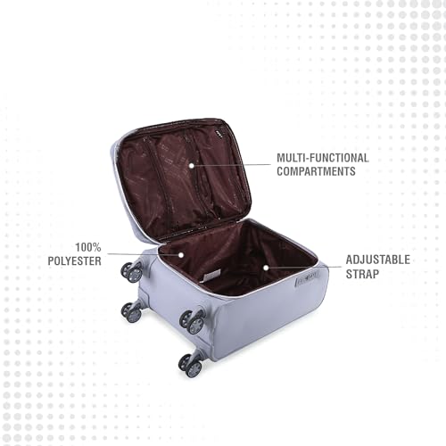 Image of DKNY After Hours Range Grey Color 21 inch Cabin Trolley
