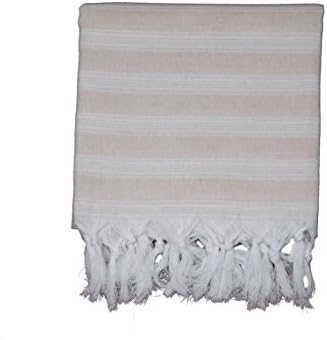 Sol Pestemals, Light Pestemal Turkish Towel for Bath/Beach, 37 x 70 (Sand)