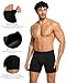 MEETYOO 3/5er Pack Mittellange Bambus Boxershorts Herren & Unterhosen Männer, Hautfreundlich, atmungsaktiv - verstärkte Nähte und das Anti-Roll-Saumdesign