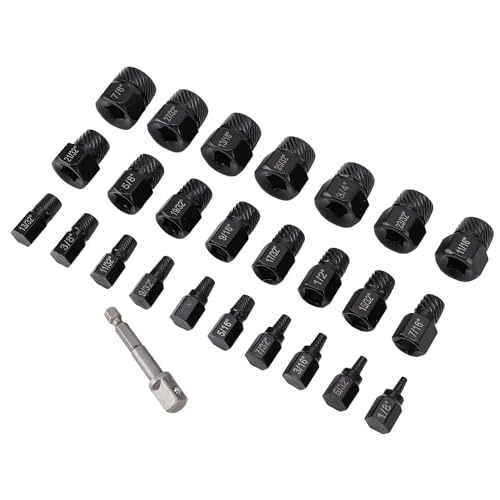 Vis de robinet cassée dans la cuisine ? Coffret 26 pièces extracteur de vis de plomberie - 7