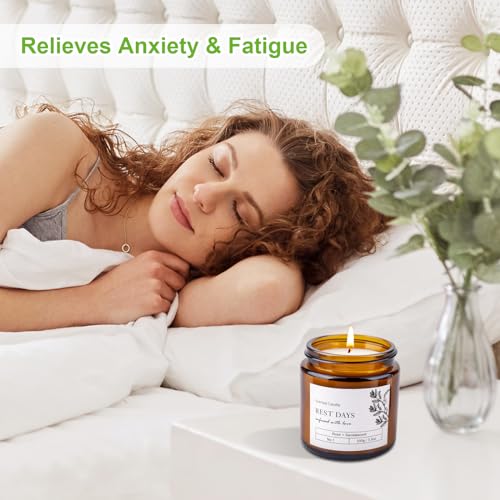 Scented Candles Gift for Women Men, Sleep Candles Gift for Anxiety Relief & Promotes Sleep, Natural Soy Wax Aromatherapy Candle, Ideal Gifts for Birthday, Anniversary Bath Relaxation - Image 6