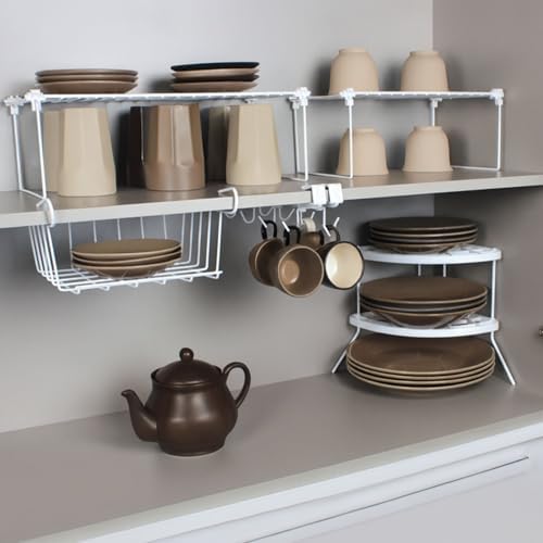 Kit Organizadores de Armário de Cozinha Com 5 Peças