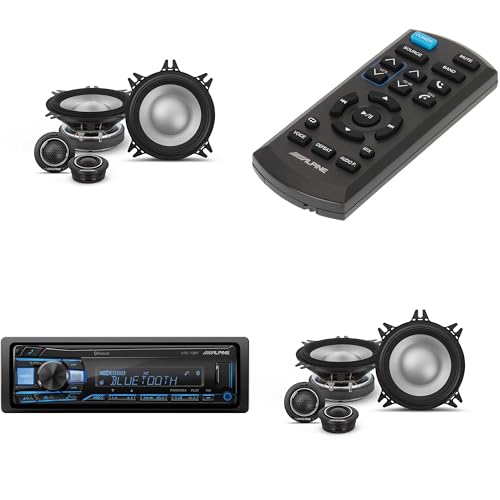 Alpine UTE-73BT con control remoto y parlantes componentes 4"