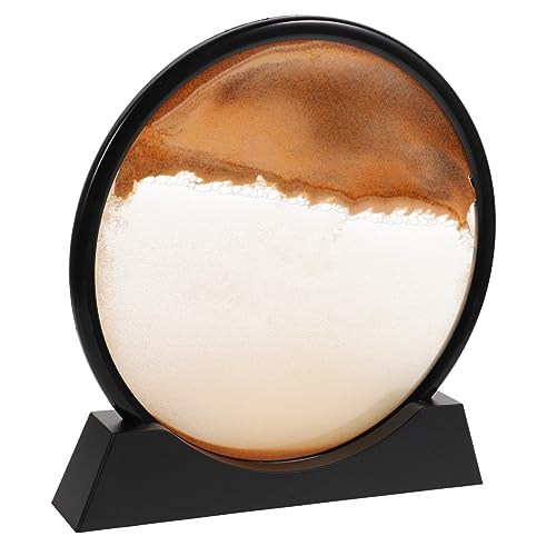 QUMIIRITY Sand Art Office Desk 3D Sand Art Hourglass Moving Sand Art Decor for Relaxation