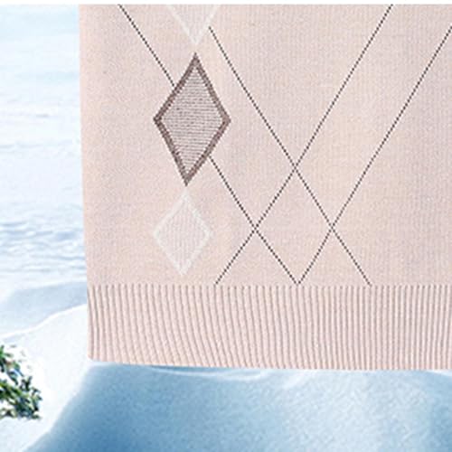 Men's Sleeveless Sweater Vest Lightweight V-Neck Knitted Vest Pullover Thermal Casual Jumper Sweater for Fall Winter4